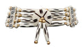 Native American Style Bone Choker Necklace with Buffalo Bone Hairpipe Beads