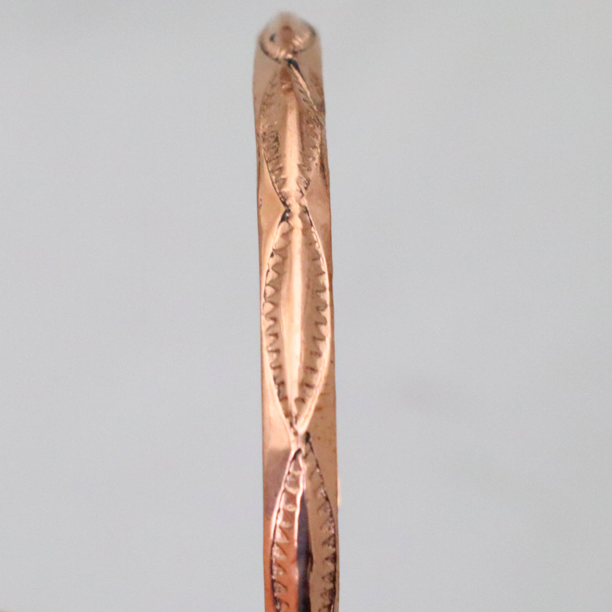Navajo Sunburst Copper Cuff Bracelet, Handmade by Shirley Plummer