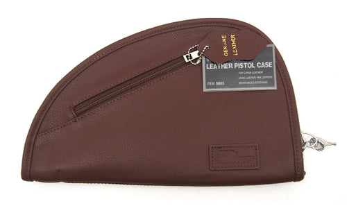 Genuine leather pistol rug, medium, brown