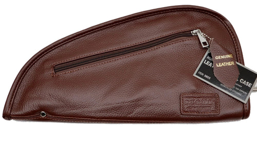 Genuine leather pistol rug, large, brown
